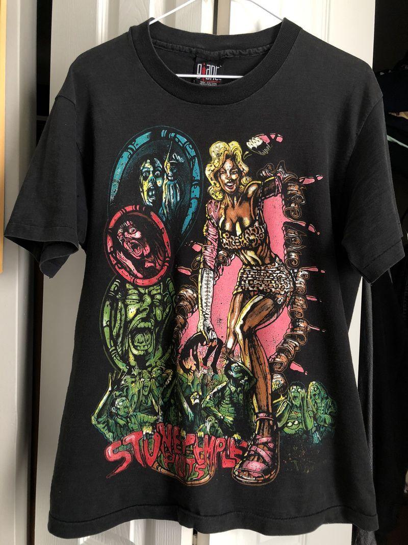Vintage 1993 Core STP Stone Temple Pilots Tour Black Unisex T-shirt S5XL KH7686 S