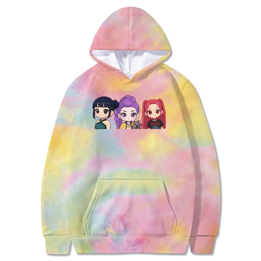 New KPop Peripheral Hooded Sweatshirt Personalized Versatile Pullover Loose Casual Fashionable Women's Hoodies