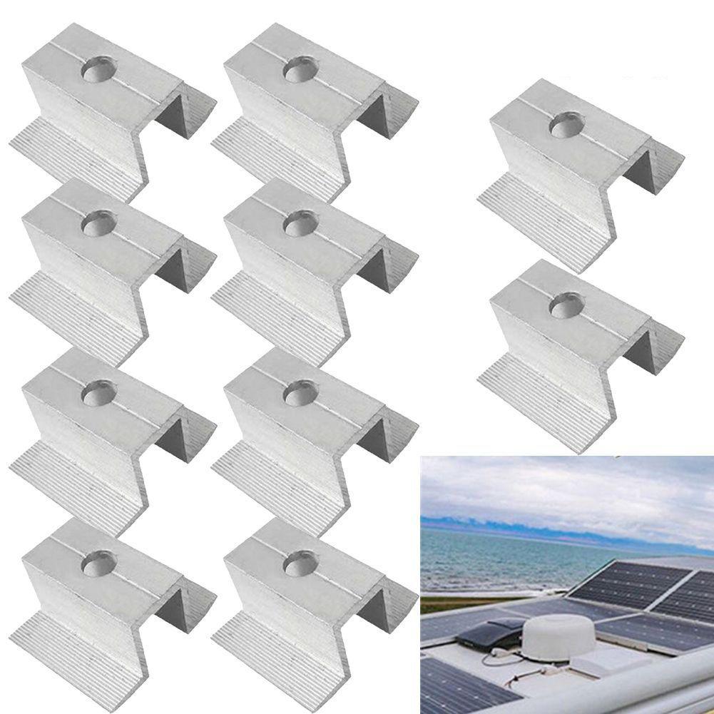 Light Weight Silver Aluminum Alloy Solar Middle Clamp Aluminum Alloy High Quality PV For Height 3.5MM Solar Middle Clamp