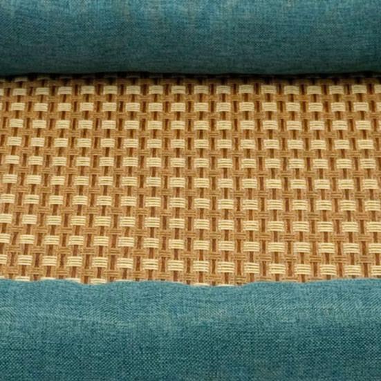 Summer Pet Cooling Bed Woven Cooling Mat Cat Bed Breathable Cooling Dog Bed with Raised Edges Anti-Slip Bottom for Small Dogs Cats