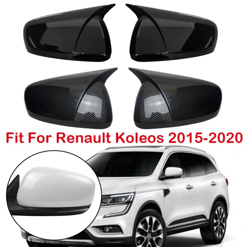 Para Renault Koleos 2016 2017 2018 - Cubierta de Espejo Lateral Retrovisor de Coche de ABS Tapa de Ala Carcasa Exterior de Puerta Adhesivo Decorativo
