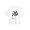 Li Ning CF Adventure Series Wild Fun Letter Mountain Peak Print Round Neck Short Sleeve T-Shirt Unisex Tops Standard-White AHST539-4