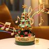 2025 New Christmas Tree Building Blocks Set with Music Box 360 Pieces DIY Holiday Decor Creative Toy Bricks for Kids Present
