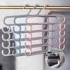 5 Tier Non Slip Multi Layer Clothes Hanger for Wardrobe Organization Space Saving Closet Storage Rack for Pants Ties and Scarves