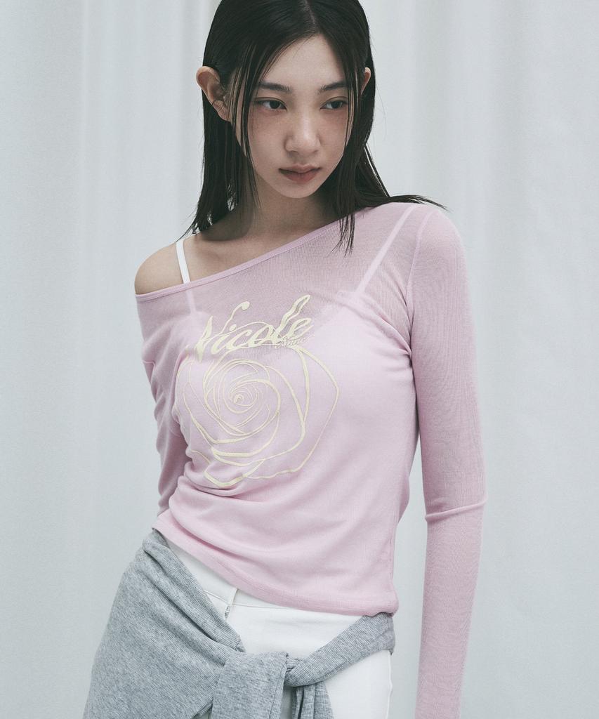 Nigaennikol Nicole Rose Long Sleeve Top_Pink