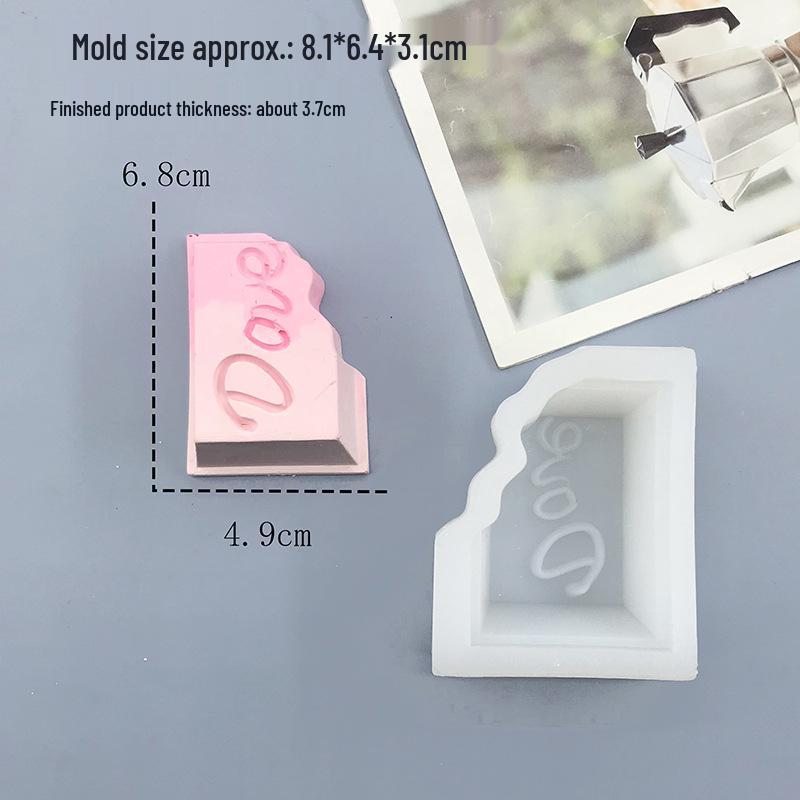 Square Notched Silicone Chocolate Mold for Cake Decoration