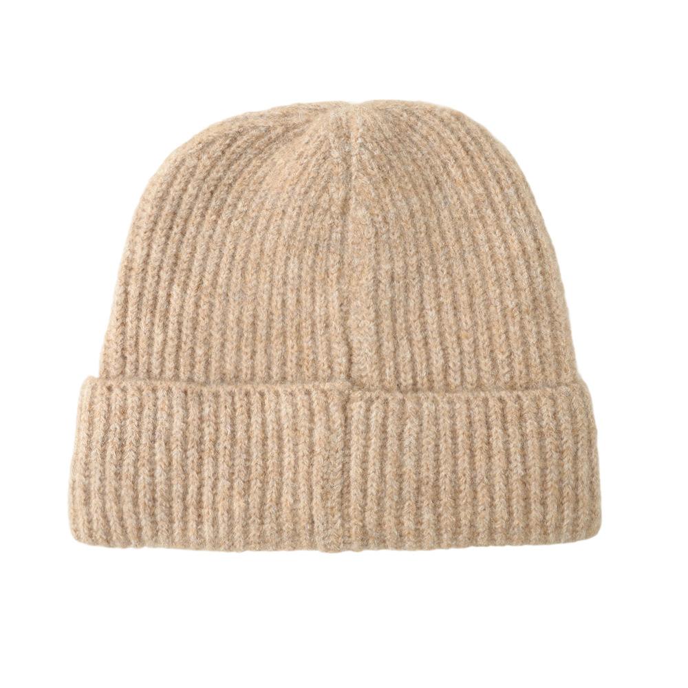 Women's New Style of Wool Hats In Autumn and Winter Big Head Circumference Loose Knitted Pile Hats Versatile Small Cold Hats Showing Off Their Faces