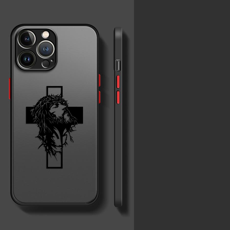 God Cross Art Case for iPhone 17 Pro Max 12 11 13 Mini 15 14 7 8 SE XS XR Air 16 Plus Funda Back Phone Cover