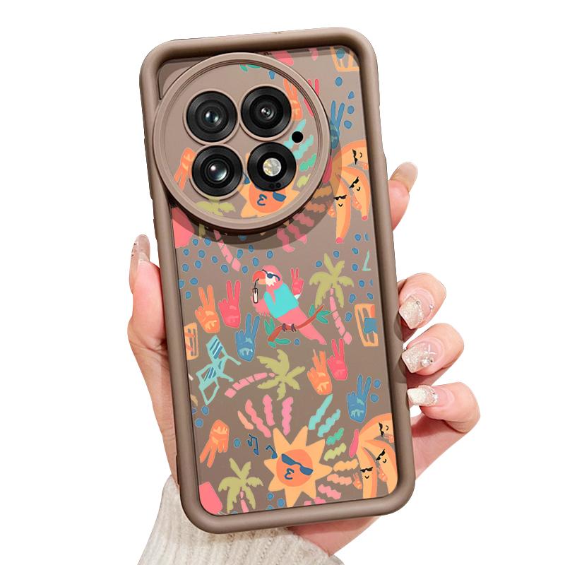 For OnePlus 13 Case Colorful Cartoon Pattern Shockproof Bumper Silicone Cover For OnePlus 15 Nord 5 13R 13T 12R 12 11R 5G
