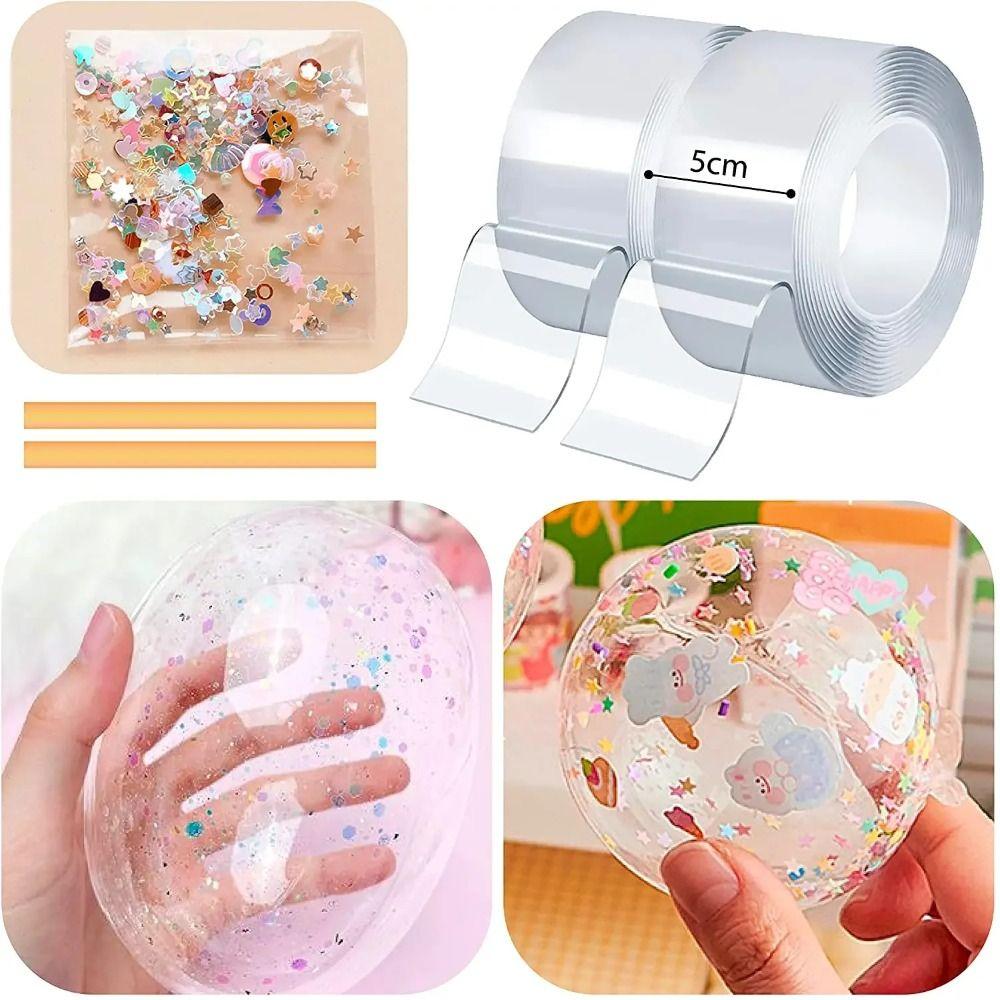Double Sided Tape Nanos Tape Bubble Maker Kits Nano Tape Multipurpose Nano Tape Children Toys
