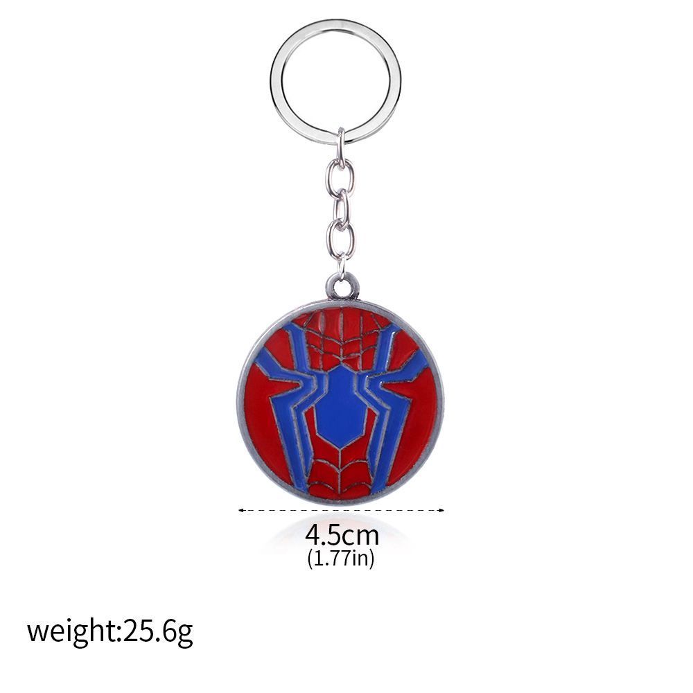 Movie Rotatable Spider Blade Keychain Creative Spider Keyring Cosplay Props Handsome for Men Women Backpack Jewelry