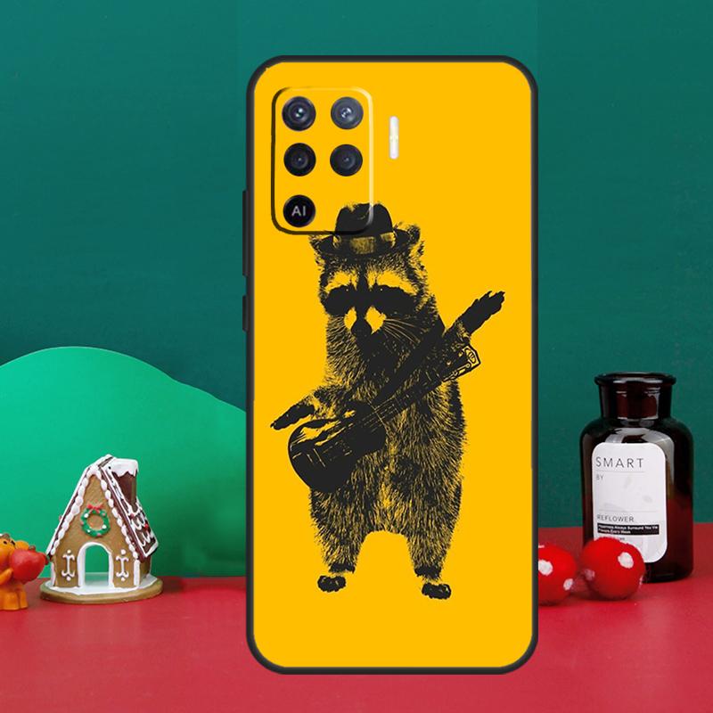 

Cute Raccoon Case For Oppo A5 A6 Pro A15 A18 A38 A58 A78 A98 A54 A74 A94 A17 A57 A80 A60 A40 A16 A76 A96 OPPO A16