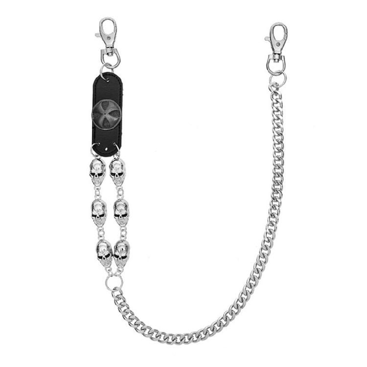 

Stylish Skull Chain Pants Ornament Casual Style Pants Chain Waist Chain for Youth and Punk Fan with Adjustable Length 1