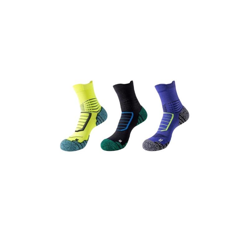 Towel Bottom Socks Men's Mid-calf Spring and Summer Style Thickened Running Sports Men's Style Basketball Professional Badminton Practical Anti-odor
