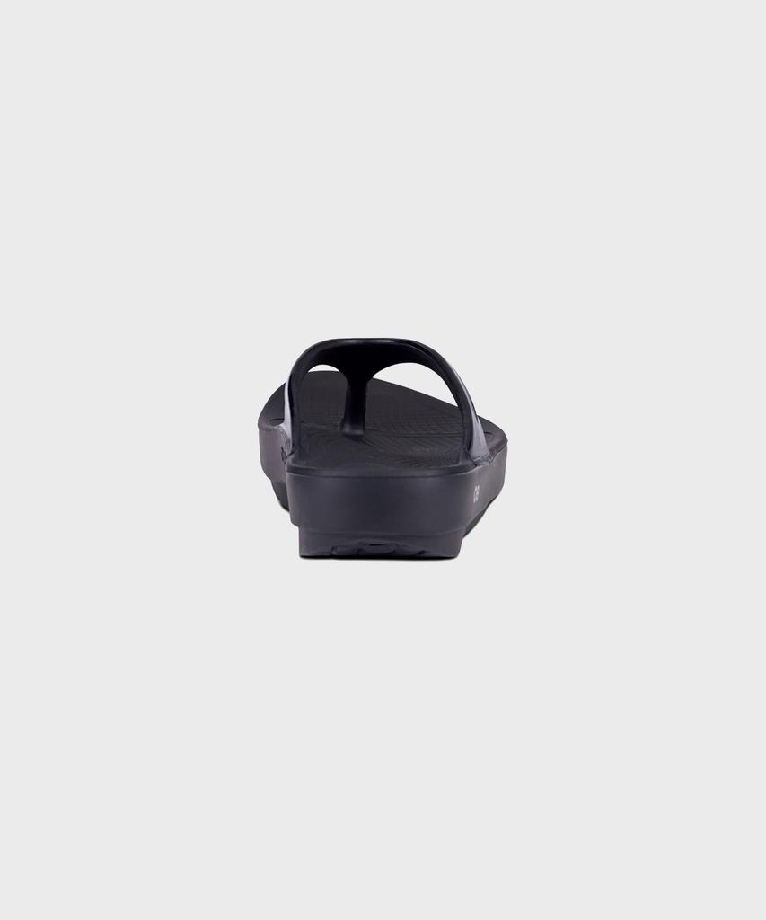 Oofos [Oolala] Black Unisex Flip-Flops