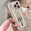 Armbandkette Handyhülle Für iPhone 17 16 15 13 14 für 17Air 17 12 14 16 Pro 17 14 16 Pro Max Funkelnder Diamant Niedliches Muster Hartschale Mit Trageband
