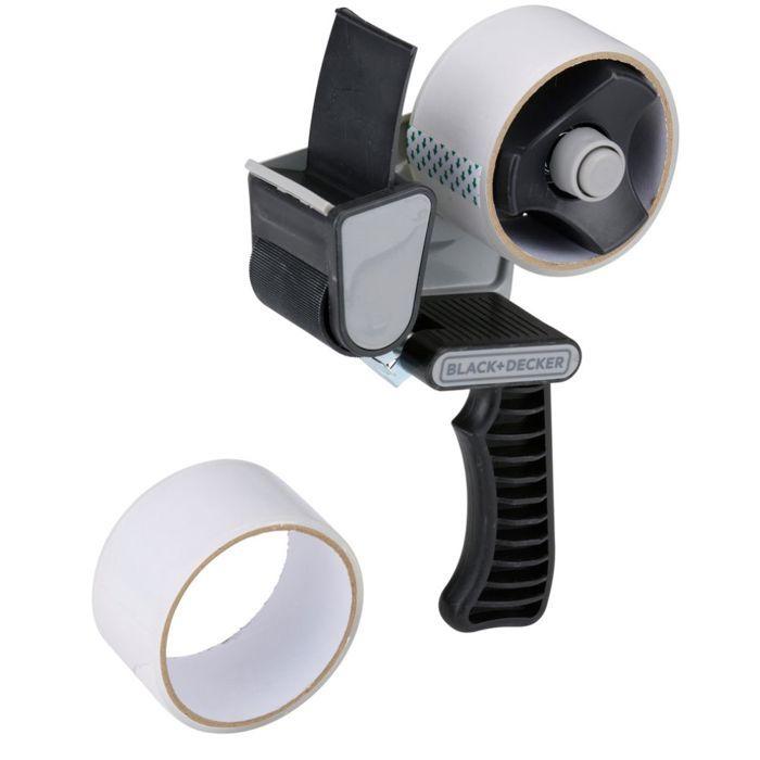 Ruban Adhésif Emballage - BLACK+DECKER - 2 Rouleaux De 15 M - Transparent - Multi-usages - Efficace