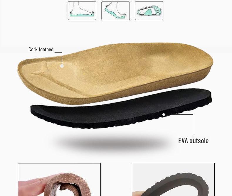 Women's Birkenstock Outdoor Non-slip Single Strap Cork Sole Sandals