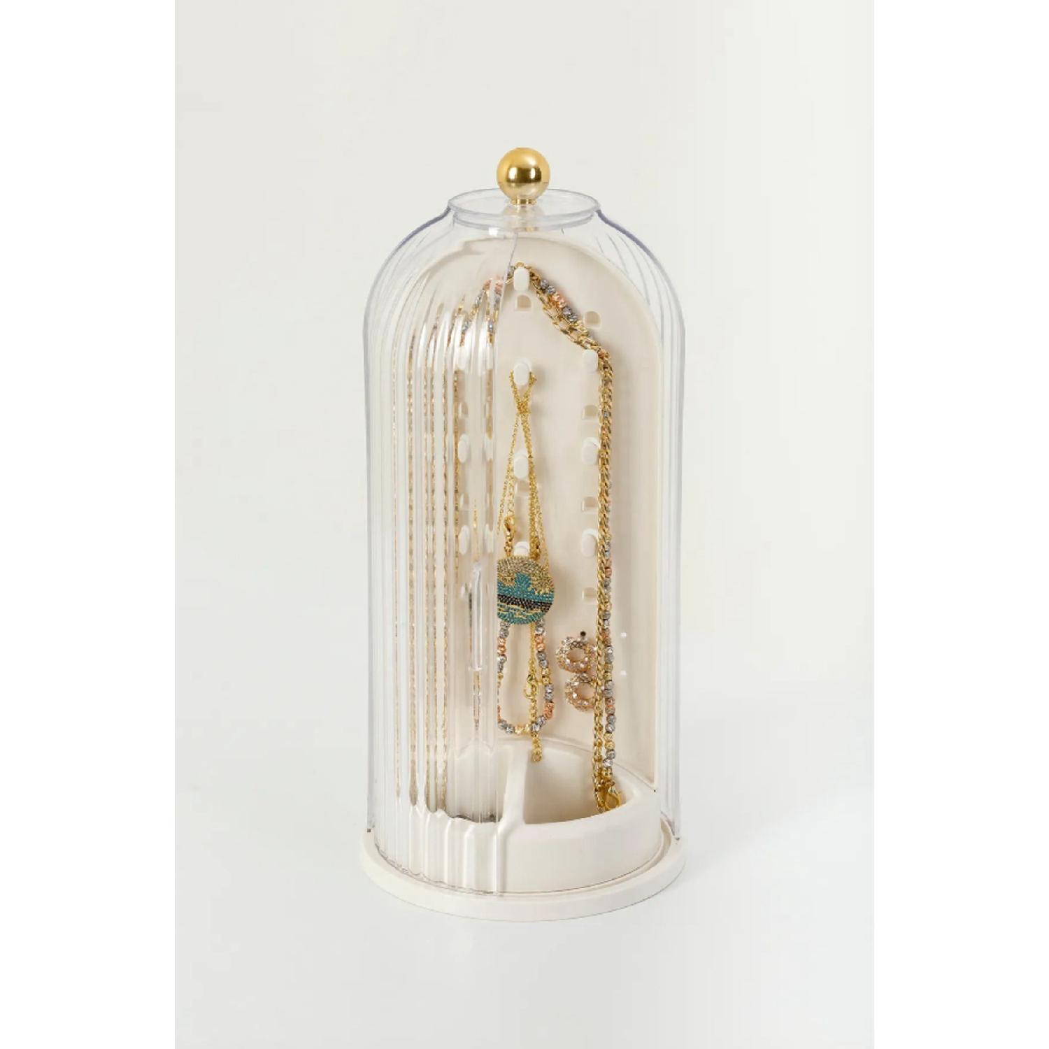 

Jewelry Organizer With 360 Rotatable Stand белый
