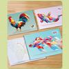 8 Stück 3D Geometrisches Sticker-Puzzle-Set – DIY-Kunst für Konzentration & Kreativität | Weihnachtsgeschenk, Gastgeschenk, Weihnachtsbasteln