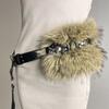 Y2K Plush Waist Belts Trendy Design Furry Fur Cowgirl Waistband Faux Fur Belts  Women Fashion