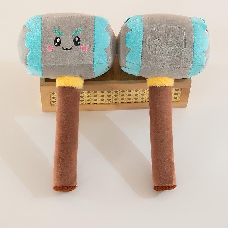 Creative Ice Breaker Plush Toys Children's Dolls School Activities Gifts Office Hammer Ornament