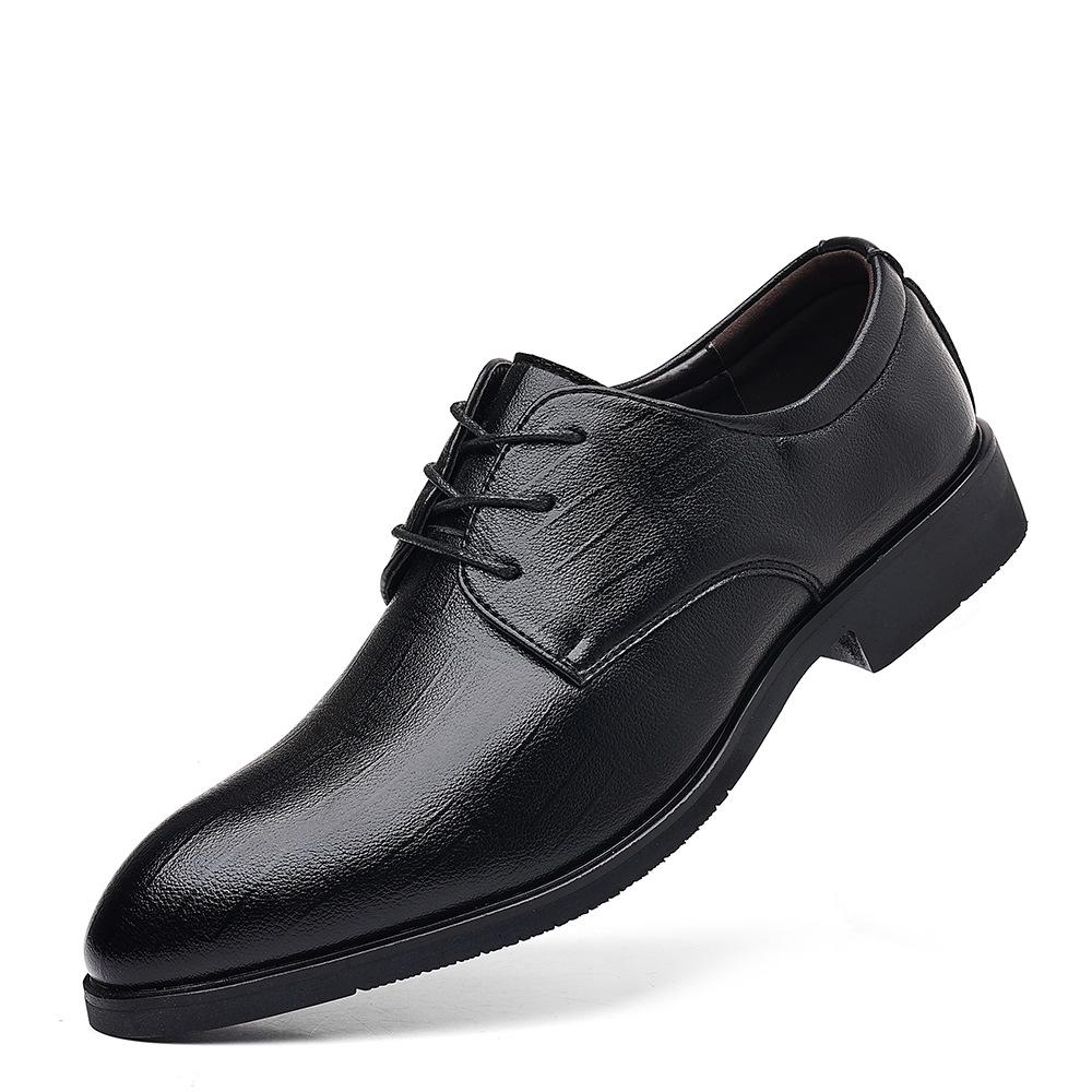 

Новые мужские повседневные кожаные туфли деловые свадебные туфли модные джентльменские, износостойкие кожаные туфли большого размера черные ковбойские туфли 48 чёрный