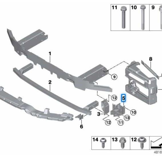 Connector Bracket for BMW X3 G01/X4 G02 (51117399965/51117399966)