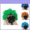 Adorable Black Color Pet Wig For Dogs And Cats With Funky Afro Style For Halloween Festivities