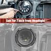 7 Inch Round Headlight Mounting Retaining Bracket Ring Set with Headlight Metal Ring for Jeep Wrangler JK & Unlimited 2007-2018
