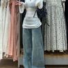 Autumn Sexy Mesh Long Sleeve Sweater Women Summer New French Hollow Thin Sunscreen Tops Korea Chic Knitted Casual Beach Pullover