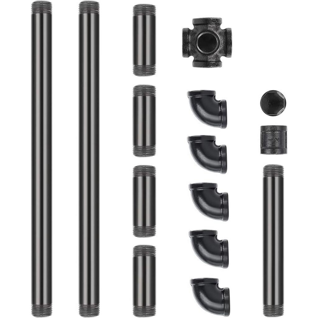 Heavy Duty Freestanding Toilet Paper Holder | Industrial Bathroom Tissue Roll Dispenser Stand with Base, Black