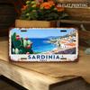 D bemolas pc Sardinija Italija Vintažinis Metalinis Ženklas Aliumininė Sieninė Plokštelė Tinka Tvora Veranda Kiemo Dekoravimui Su Senoviniu Kraštu Retro