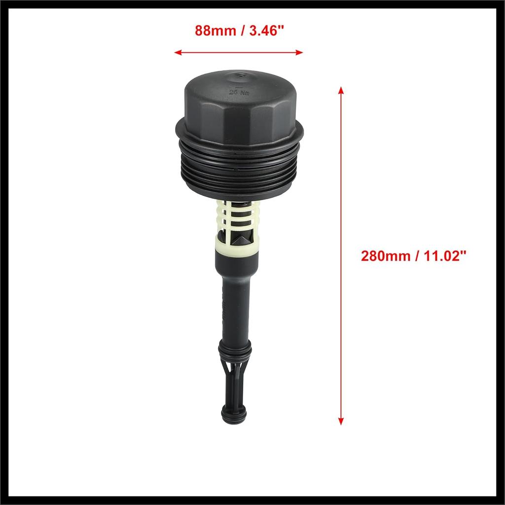 Oil Filter Housing Cover A6511800138 Replacement for Mercedes Benz OM651 Vito Sprinter W166 W204 W212 C207 R172 6511800138 651 180 01 38 Durable