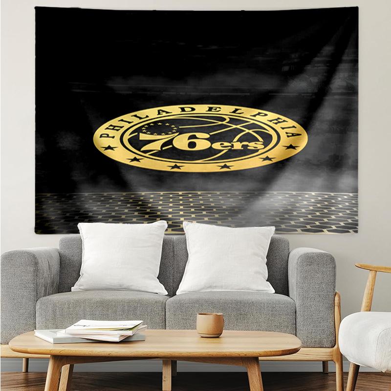Philadelphia Basketball Team Quick-Dry Tapestry Hanging for Bedroom,Livingroom, Playroom,Decor Art Room Wall Tapestry Holiday and Birthday Gifts