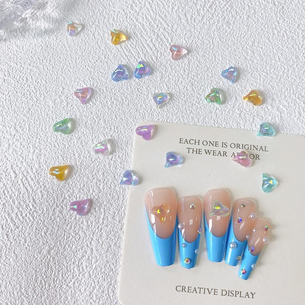 Hot Selling New Aurora Mixed Color Mini Nail Art Decorations for Girls DIY Nail Accessories Materials