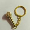 Artisan Crafted Hanuman GADA/ MACE Solid Brass Key Ring, Key Chain Handmade, Handcrafted Free Ship