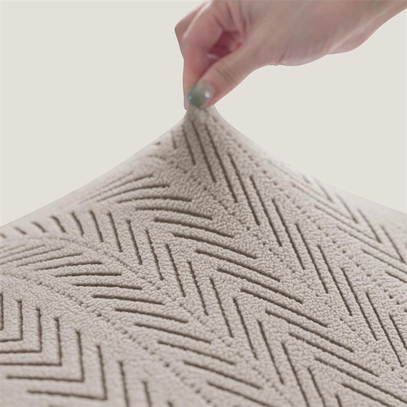 2Pcs Solid Color Jacquard Set Cover Stretch Armchair Cushion Cover Non-Slip Dust-Proof Protectors For Living Room El Decor