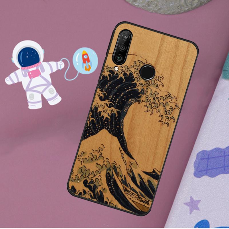 Wolf Bike Butterfly Wood Case For Huawei Nova 9 10 SE Y60 Y61 Y70 Y90 Nova 11i 8i 7i 3i 5T P20 P40 P30 Lite P60 Pro