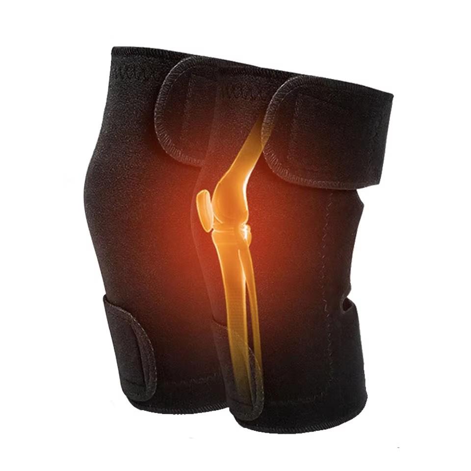 

Gobygo 1Pair Self-Heating Knee Pads Sports Wraparound Fixed Knee Magnetic Therapy Knee Pads Warmth Fitness Pads Run Bicycle