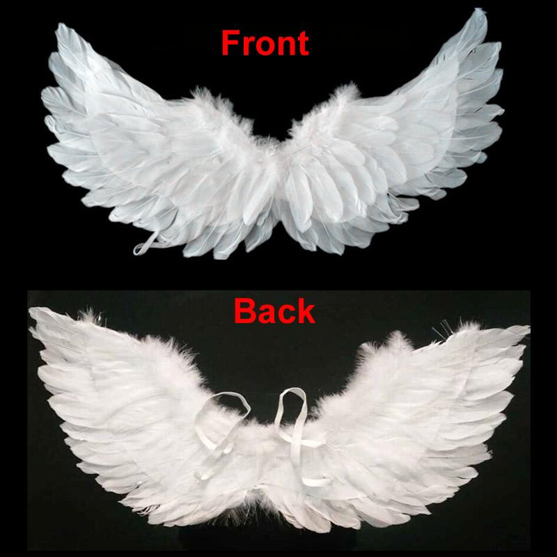 Kostým víla Angel Wing Efektní zdobit bílé peří