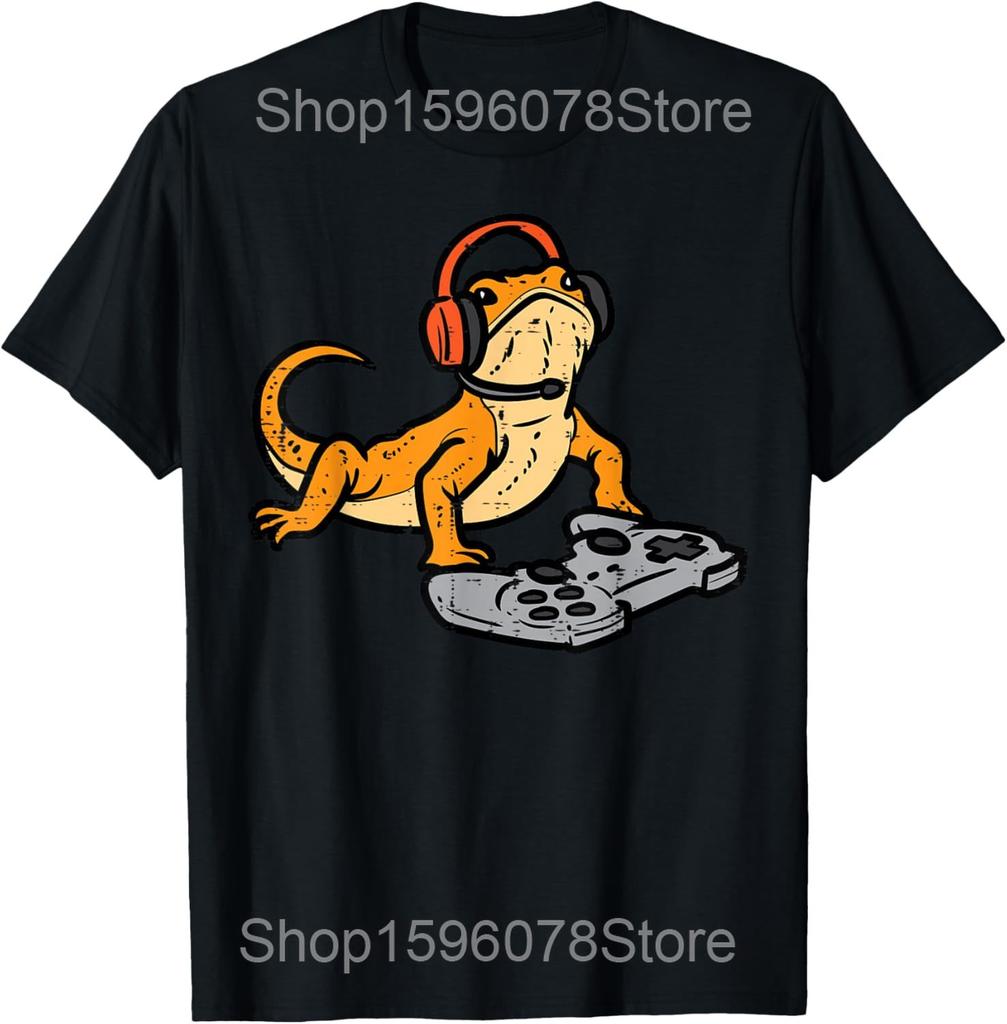 Bearded Dragon Things I Do In My Spare Time T Shirts Men Cotton Humor Streetwear Tee Shirt Short Sleeve Unisex Loose Clothing