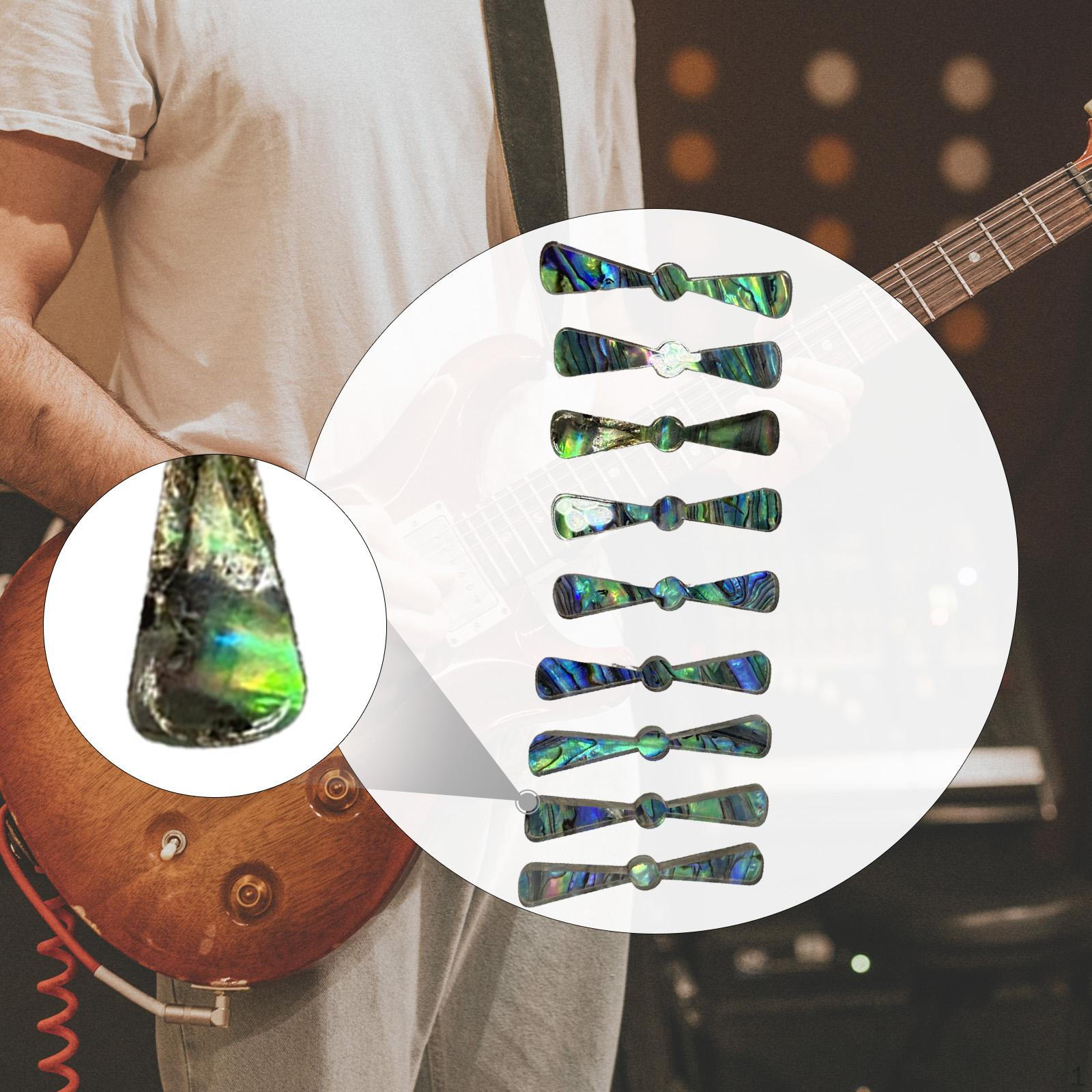 

9x Наклейки-точки для инкрустации грифа гитары, Декорация бантами, Акриловые профессиональные маркеры ладов