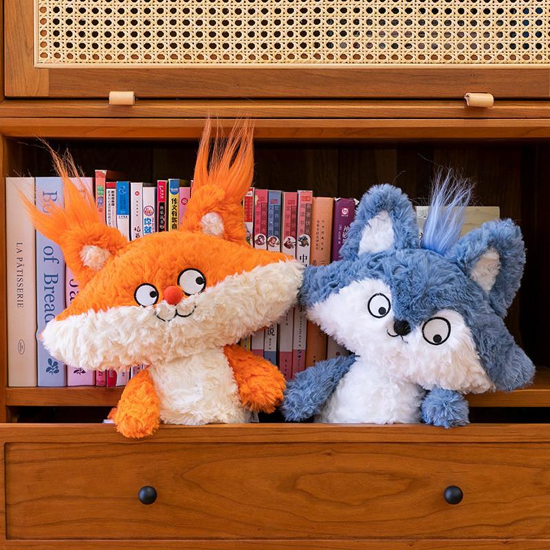 Cartoon Plush Fox Toy With Pp Cotton Filling For Kids Gift And Bedroom Decor