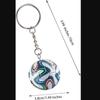 2026 Geometric Soccer Ball Keychain, Football World Cup Key Chain Pendant, Sports Ball Key Chain