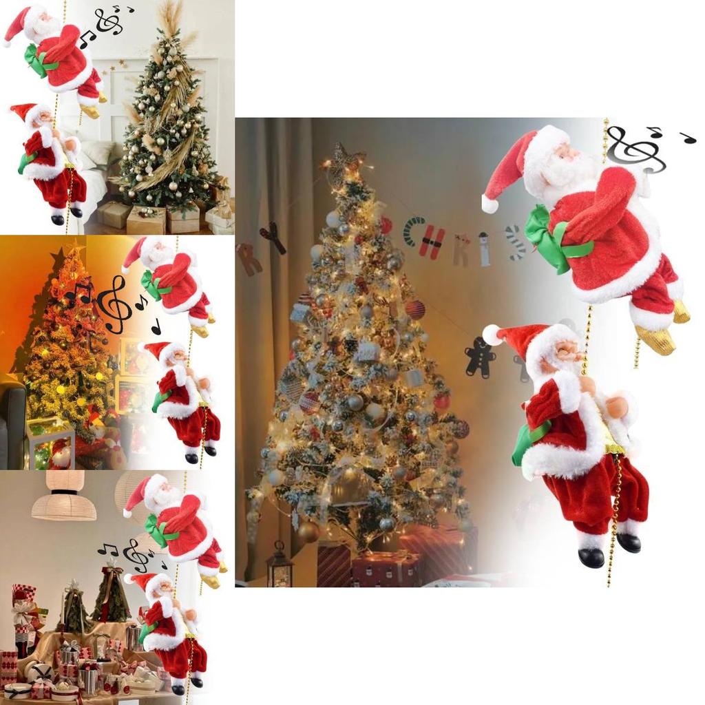 Adorable Electric Christmas Santa Plush Toy With Unique Crawling Features And Vibrant Colors For Holiday Decorations