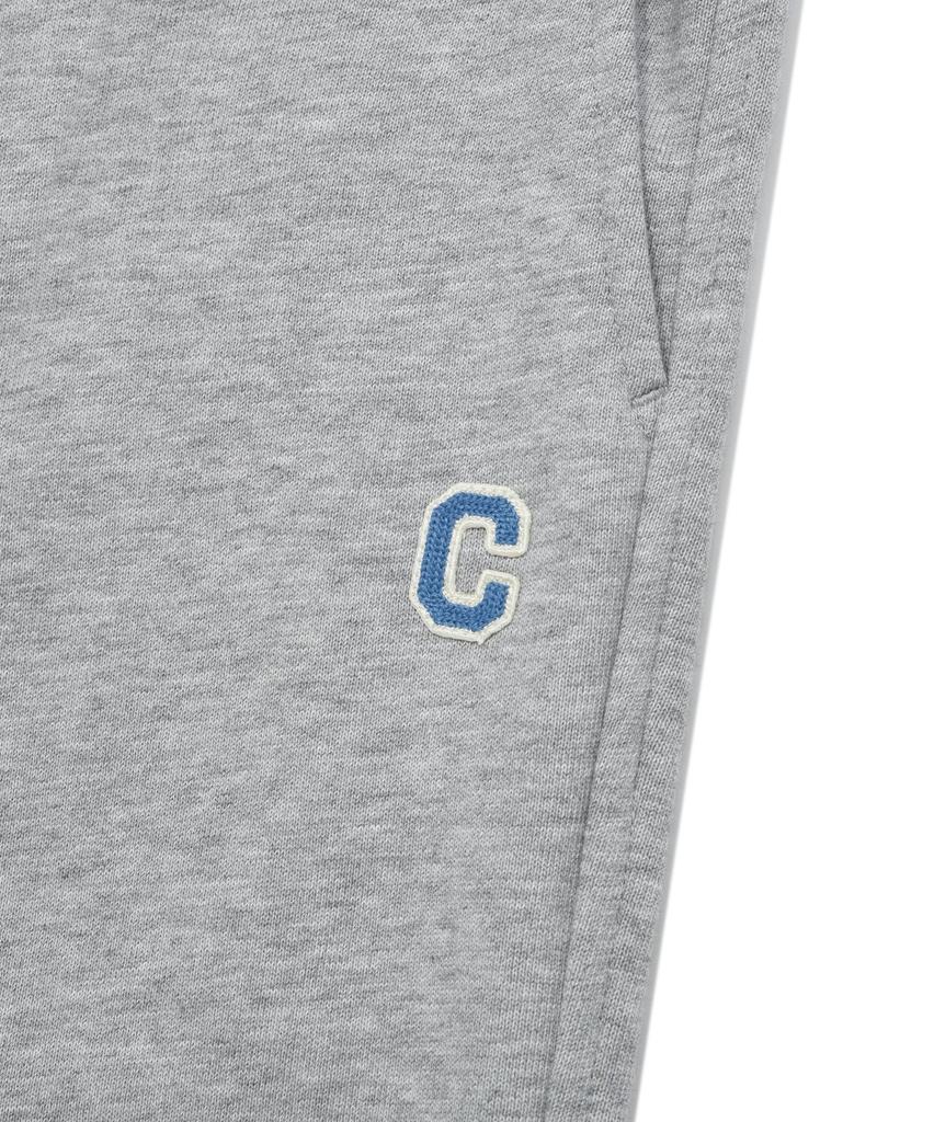 COVERNAT Double-Pleat Real Wide Fit Sweatpants Melange Gray