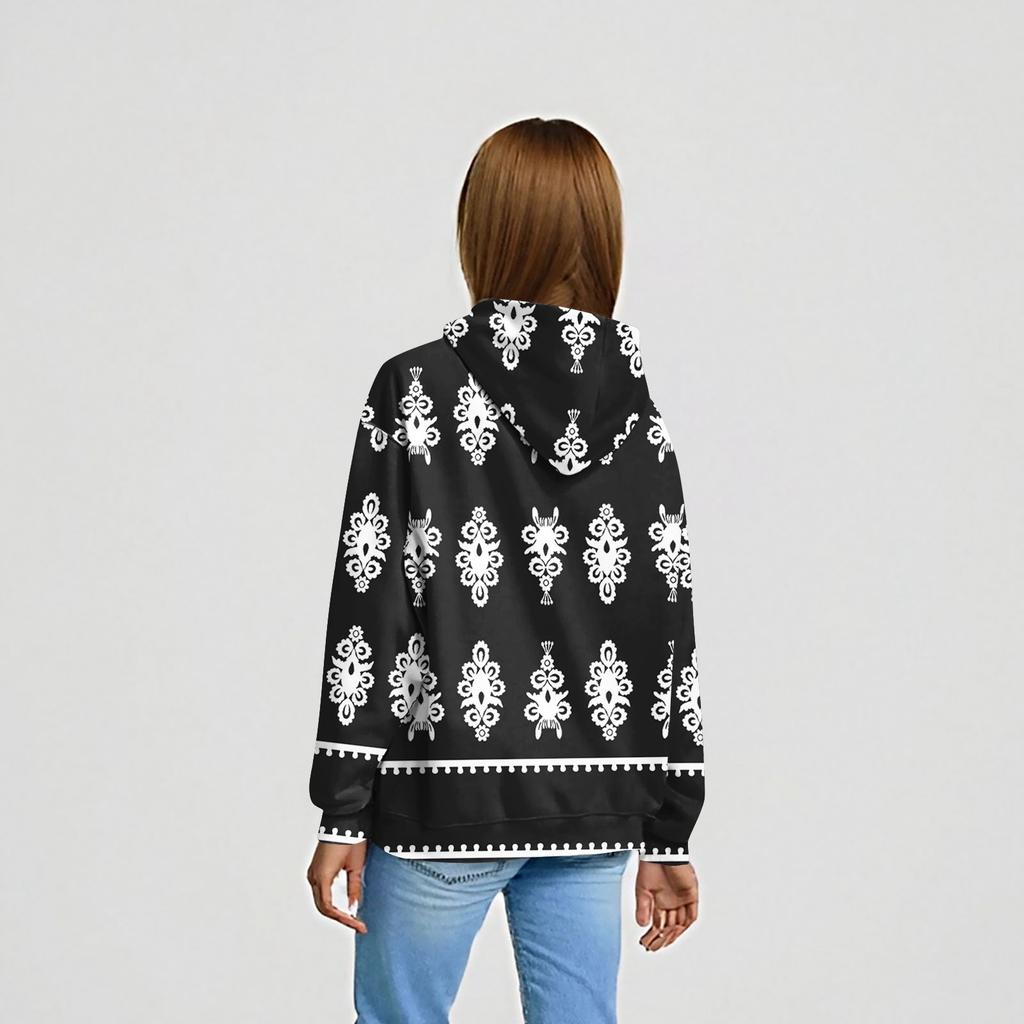 Women's Fashion Daily  Casual V-Neck Long Sleeve Printed Top