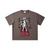 260 GSM Double Yarn 32 Count 100% Cotton One Piece V79 Luffy Film Red Print Unisex Heavy Cotton T Shirt