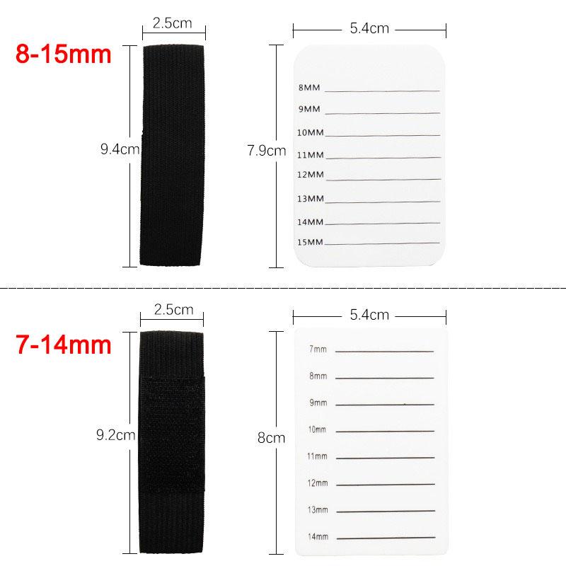 New Grafted Eyelash Show Board Hand Plate Lash Holder Eyelash Extension Pallet with Adjustable Wrist Strap JJMGJ05